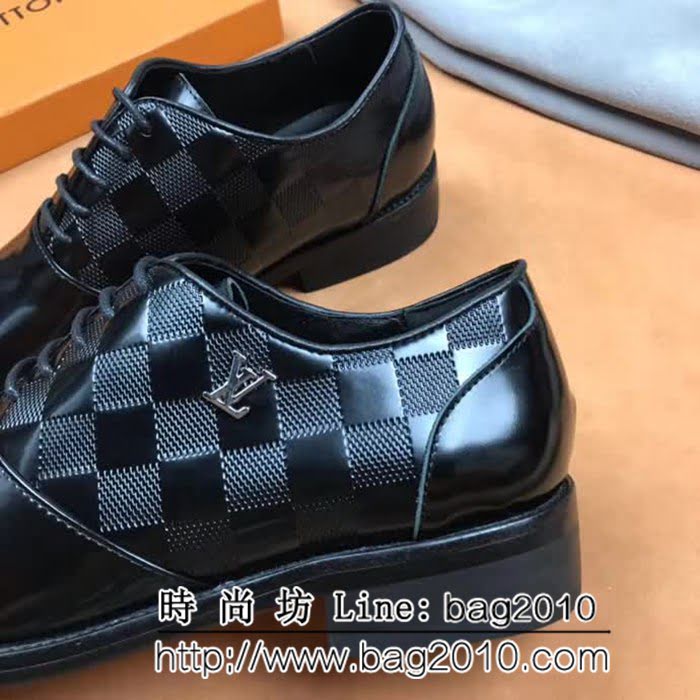 路易威登LV 新款來襲 擦色牛皮正裝男士皮鞋 8FX2252